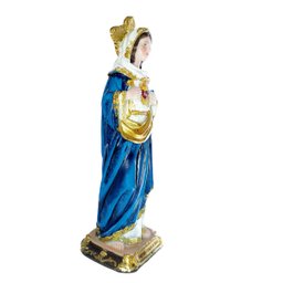 Imagem Sagrado Coração de Maria Detalhista Resina 20cm - 2