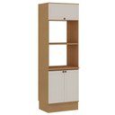 Ver imagem 1 de Armário Torre Quente 3 Pts c/Rod Provence Cinamomo/Off White