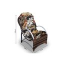 Ver imagem 2 de Conjunto de Poltronas Fibra Sintética Pequim Alumínio - 4 Poltronas + 1 Mesa Centro - Tecido Revieir