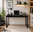 Ver imagem 3 de Escrivaninha Mesa Computador Estudo Office Aparador Pés Aço- Preto
