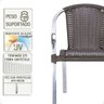 1 Cadeira Maresia Aluminio Polido Fibra Sintetica Tr. Simples - Tabaco - 4