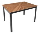 Ver imagem 3 de Mesa de Jantar Industrial Taurus 4 Lugares Retangular em MDP e Metal
