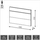 Ver imagem 2 de Cabeceira para Cama de Casal em MDF 165cm Dalla Costa