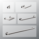 Ver imagem 1 de Kit Acessórios Para Banheiros 5 Peças Inox - Kromus Kitme5