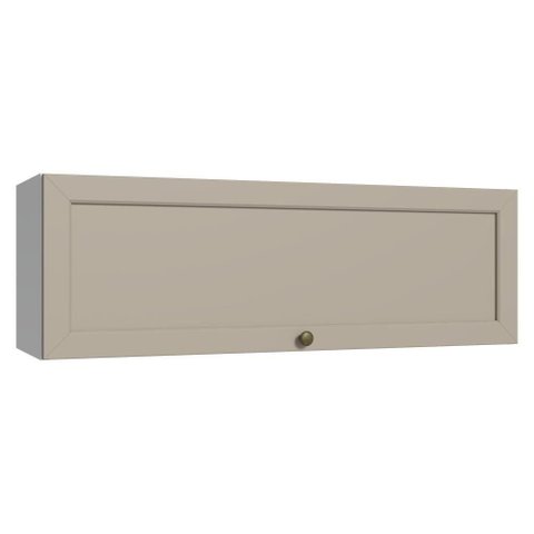 Armário Aéreo 100 cm 1 Porta Basculante Branco-Crema Vik Madesa Branco-Crema