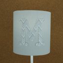 Ver imagem 5 de Abajur Quarto Infantil Tecido Cinza com Aplique Letra Nome