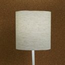 Ver imagem 5 de Abajur de Mesa Base Plástica e Cúpula Linho Bege Bivolt