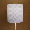 Ver imagem 5 de Abajur Bebê Quarto Infantil Tecido Rosa e Branco Arabesco Bivolt