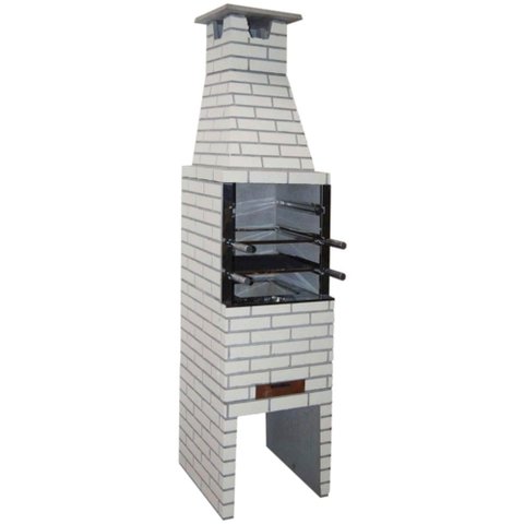 Churrasqueira de Concreto Pré-moldada com 55cm Tijolinho Areia - 1000041 - Atacadao Lazer