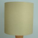 Ver imagem 3 de Abajur Base Cerâmica Rústica e Cúpula Dourada Bivolt