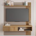 Ver imagem 5 de Painel para TV Suspenso 55 Pol. Helen C01 Buriti/Fendi - Mpozenato