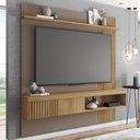 Ver imagem 2 de Painel para TV Suspenso 55 Pol. Helen C01 Buriti/Fendi - Mpozenato
