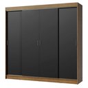 Ver imagem 3 de Guarda-roupa Casal Madesa Austin 4 Portas de Correr 3 Gavetas