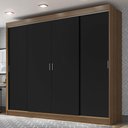 Ver imagem 1 de Guarda-roupa Casal Madesa Austin 4 Portas de Correr 3 Gavetas
