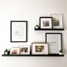 Porta Quadros para Sala, Quarto 2 Peças Preto - 1