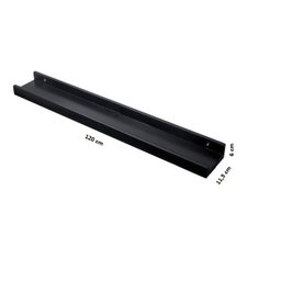 Porta Quadros para Sala, Quarto 2 Peças Preto - 4