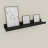 Porta Quadros para Sala, Quarto 2 Peças Preto - 3