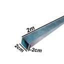 Ver imagem 2 de 03 Tubos 2mts 20 X 20 X 0,80 X 2000 Galvanizado
