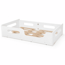 Ver imagem 3 de Cama Infantil Montessori Solteiro 100% MDF Grade Proteção Estrado Madeira - Branco