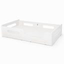 Ver imagem 2 de Cama Infantil Montessori Solteiro 100% MDF Grade Proteção Estrado Madeira - Branco