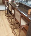 Ver imagem 2 de Banqueta Lótus Baixa 60cm Altura de Alumínio e Tela Sling Capuccino - Trama Móveis