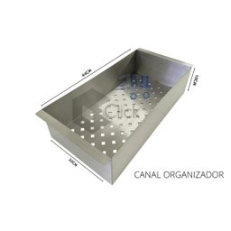 Cesto Escorredor Inox 3 Módulos Para Cuba Calha /Escorredor e Louça - 6