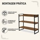 Ver imagem 5 de Aparador Milão com 3 Prateleiras Klm Móveis