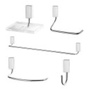 Ver imagem 1 de Kit 5 Acessórios para Banheiro Lorenzetti 2000 C30