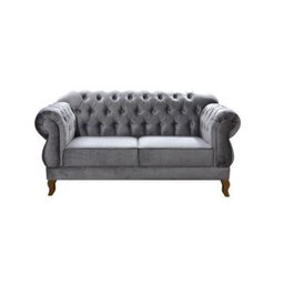 Conjunto 2 Poltronas e Namoradeira 2 Lugares Elisabeth Cinza - 3