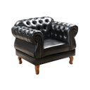 Ver imagem 3 de Kit 2 Poltronas Chesterfield Elisabeth Preta