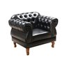 Kit 2 Poltronas Chesterfield Elisabeth Preta - 3