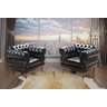 Kit 2 Poltronas Chesterfield Elisabeth Preto - 1
