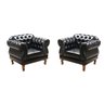 Kit 2 Poltronas Chesterfield Elisabeth Preto - 2