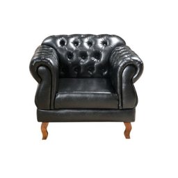 Kit 2 Poltronas Chesterfield Elisabeth Preto - 4