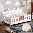 Ver imagem 1 de Cama de Criança Infantil Led Nina com Nicho Branca InclusoLuminária Led