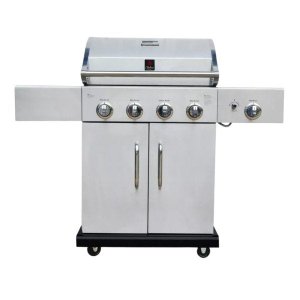 Churrasqueira a Gás Carrinho Americano Inox Chaleur Devon com 4 Queimadores