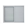 Janela Veneziana 3 folhas 100x120 Sem Grade Alumínio Branco - 2