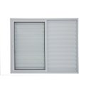 Ver imagem 2 de Janela Veneziana 3 folhas 100x120 Sem Grade Alumínio Branco