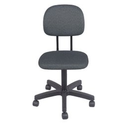 Cadeira Secretaria Giratoria Tropical com L Duplo o Pistão e Fixo Não Tem Regulagem Tecido Cinza/pre - 1