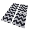 Kit Tapetes e Passadeira Antiderrapante Chevron 3 Peças Preto - 8