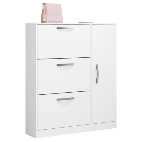 Sapateira Opala 4 Portas 1 Prateleira 100cm Branco Framar