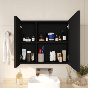 Espelheira para Banheiro Klein - Preto