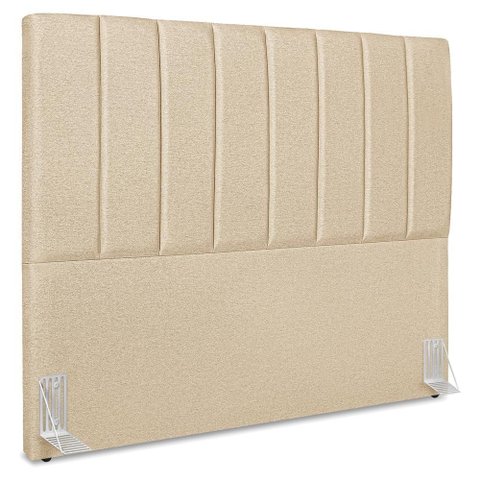 Cabeceira Casal 140 Cm com Frame Dalia Linho Bege Artte