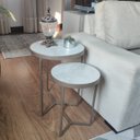 Ver imagem 1 de Conjunto Mesa Lateral Viena Champagne