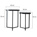 Ver imagem 3 de Conjunto Mesa Lateral Viena Prata