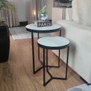Ver imagem 1 de Conjunto Mesa Lateral Viena Preto