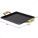 Ver imagem 6 de Chapa Bifeteira para Fogão e Churrasqueira Alça de Madeira