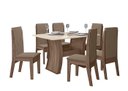Ver imagem 2 de CONJUNTO SALA DE JANTAR ATENAS 1,35 COM 6 CADEIRAS AMÊN 73B