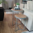 Ver imagem 1 de Conjunto Mesa Lateral Capri Prata