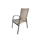 Ver imagem 1 de Cadeira Catarina em Alumínio Bege Assento e Encosto em Tela Slim Design Elegante